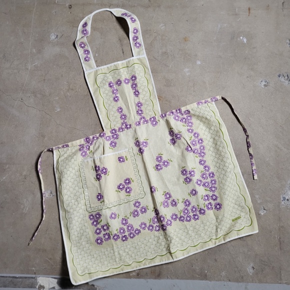 *Free With Purchase* 70’s apron floral seventies 70s 1970s home decor vintage - Picture 2 of 8